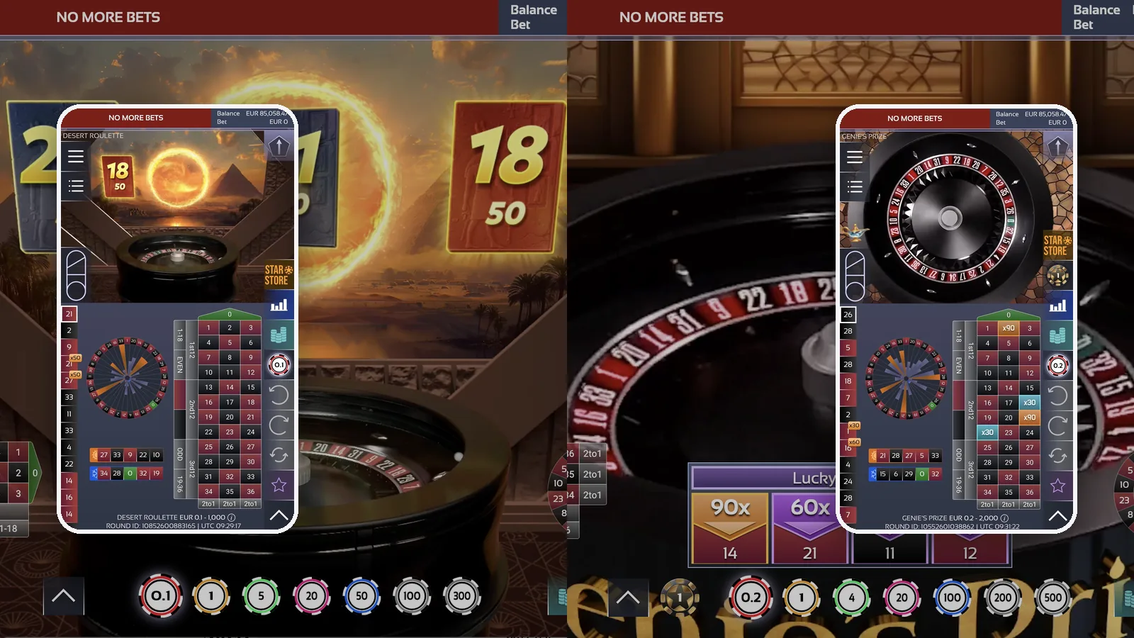 Ruleta con multiplicadores y funciones extra